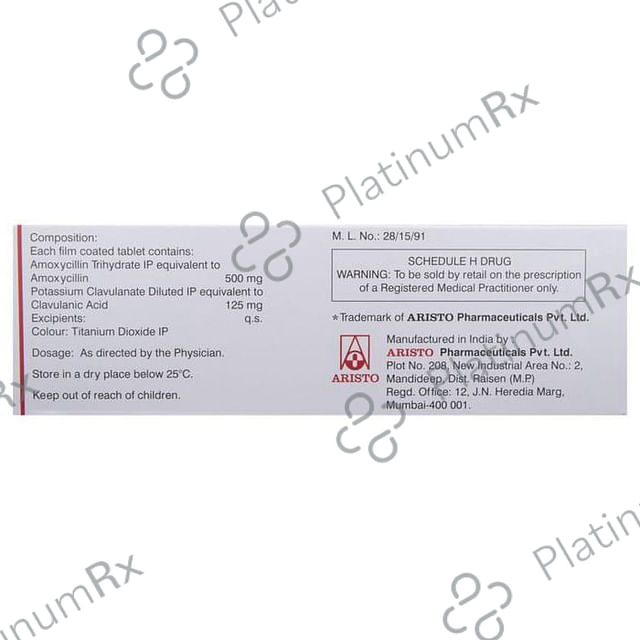 Mega CV 625mg Tablet 10s