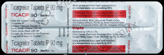 Ticacip 90mg Tablet 14s