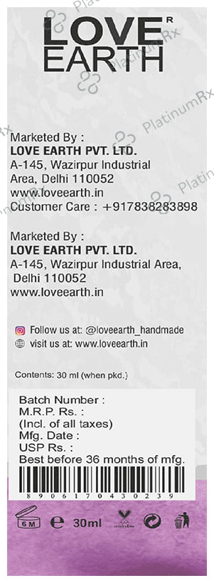 Love Earth Retinol 2.5% Vitamin E & Hyaluronic Acid Serum
