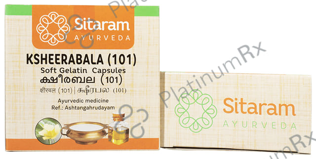 Sitaram Ayurveda Ksheerabala(101) Soft Gelatin Capsule