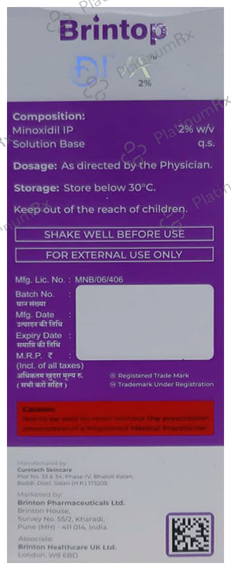 Brintop Diva 2% Topical Solution 120ml