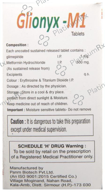 Glionyx-M 1 Tablet SR