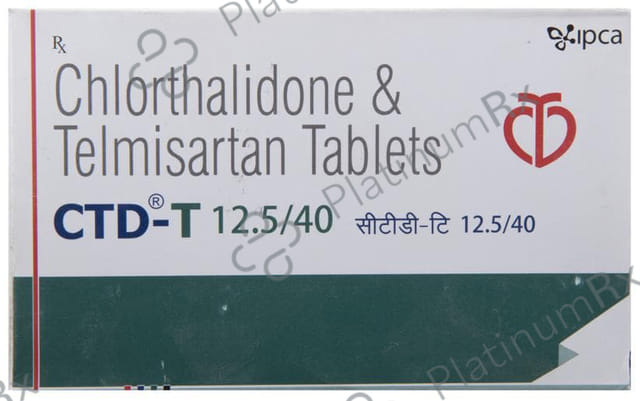 CTD T 12.5/40mg Tablet 15s