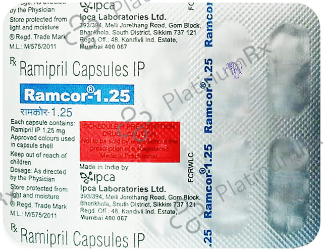 Ramcor 1.25mg Capsule 10s
