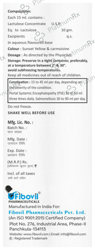 Vilolax Oral Solution Sugar Free 200ml