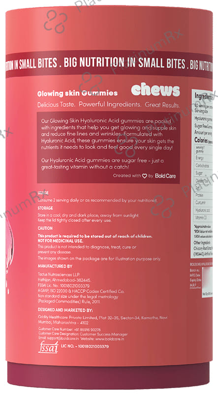 Bold Care Chew Glowing Skin Gummy Mango