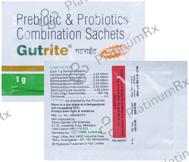 Gutrite 282.5mg Sachet 1gm