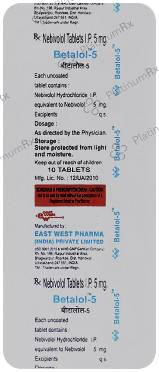 Betalol 5mg Tablet 10s