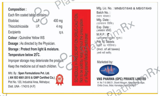 Etovins MR Tablet 10s