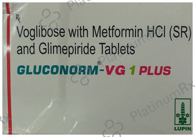 Gluconorm VG1 Plus 1/500/0.3mg Tablet SR 10s