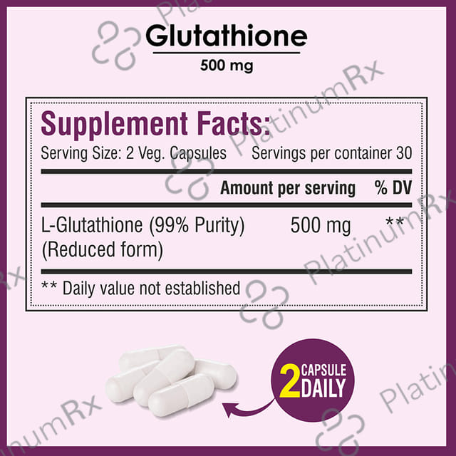 Biotrex Glutathione 500 mg Veg Capsule
