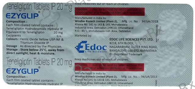 Ezyglip 20mg Tablet