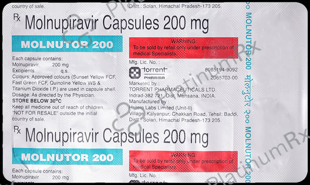 Molnutor 200mg Capsule