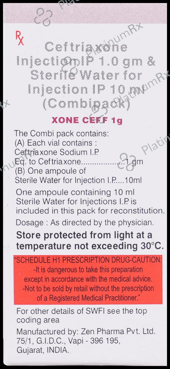 Xone Ceff 1000mg Injection