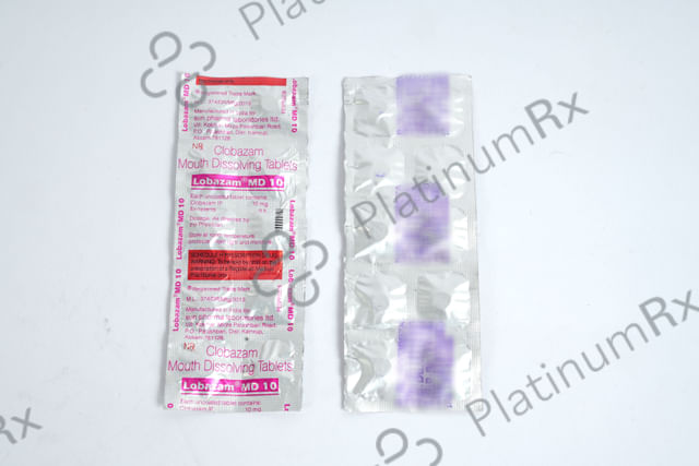 Lobazam 10mg Tablet MD 10s