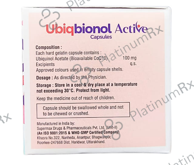 Ubiqbionol Active 100mg Capsule 10s