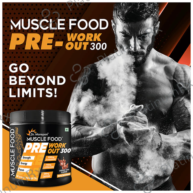 Dr. Morepen Muscle Food Pre Workout 300 Curious Cola