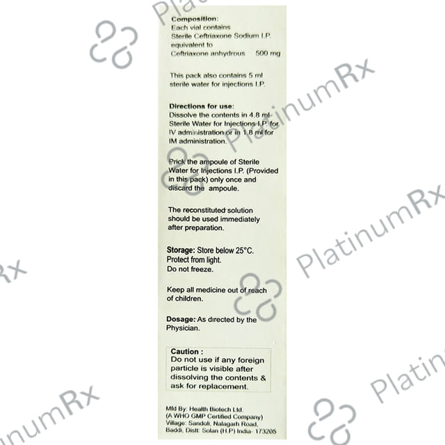 Peptocef 500 Injection