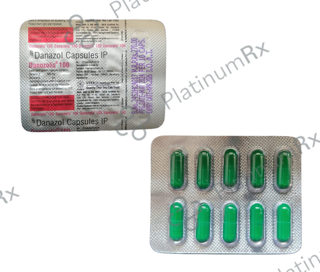 Danozolis 100mg Capsule 10s