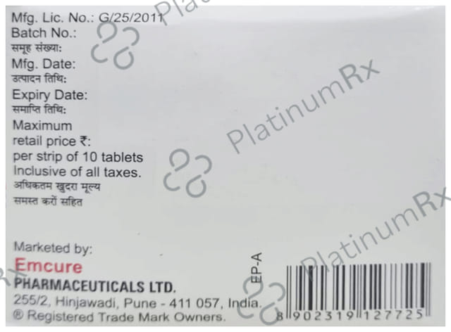 Empri M 12.5/1000mg Tablet 10s