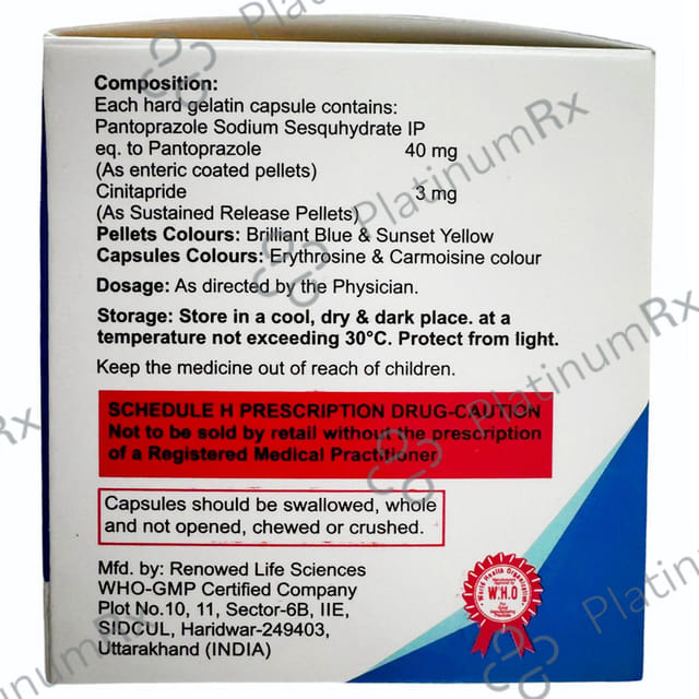 Cintoshel PR 3/40mg Capsule 10s