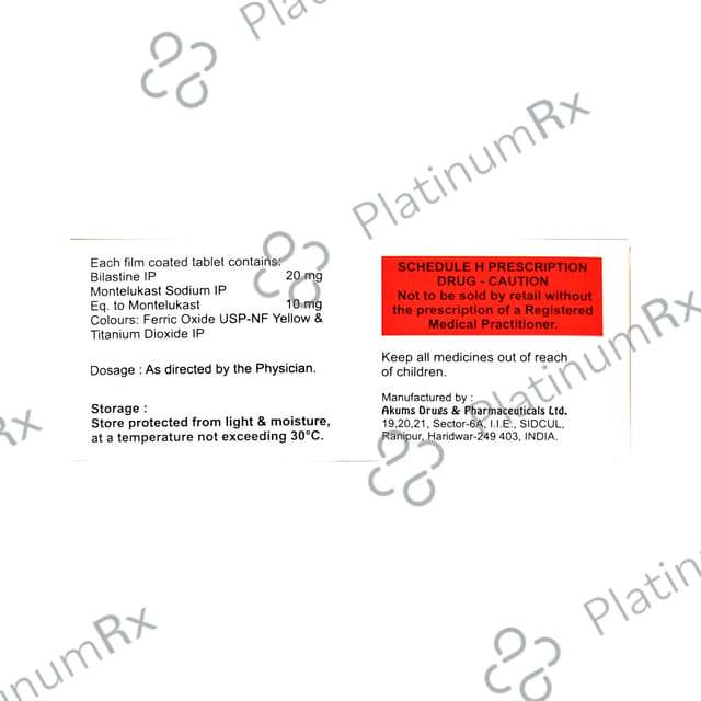 Merit BL 20/10mg Tablet 10s