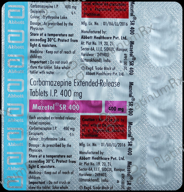 Mazetol SR 400mg Tablet ER 15s