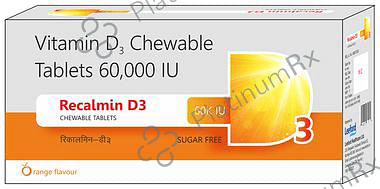 Recalmin D3 Chewable Tablet Orange Sugar Free