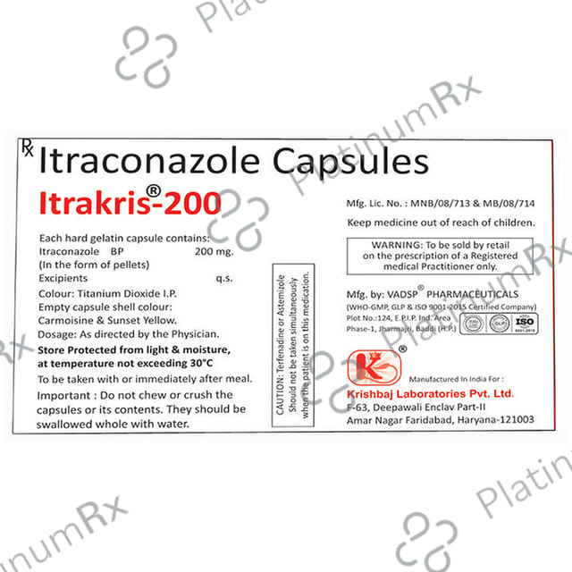 Itrakris 200mg Capsule