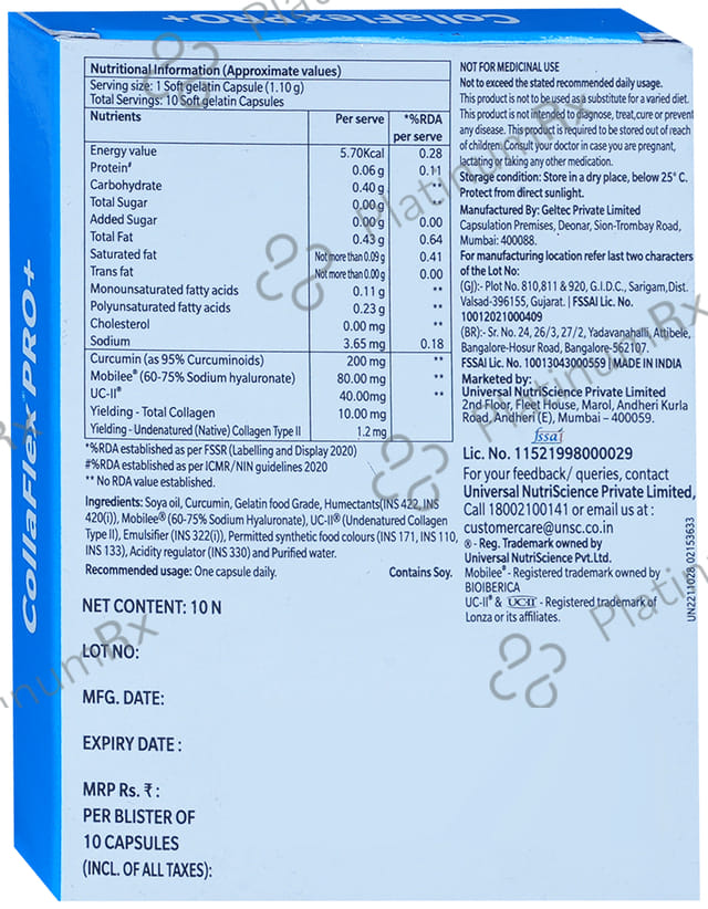 Collaflex Pro Plus Capsule 10s
