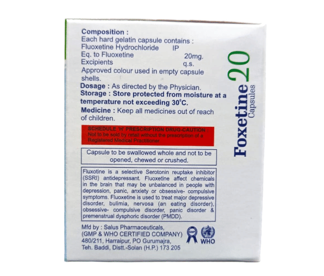 Foxetine 20mg Tablet 10s