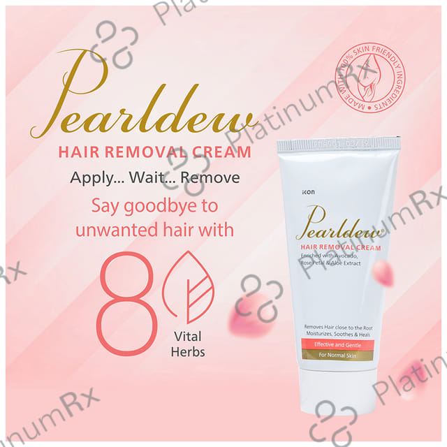 Pearldew Hair Removal Cream (60gm Each) 4 Tubes