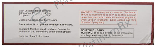Tsart 40mg Tablet 15s