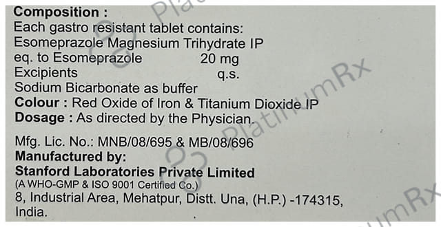 Esogress 20mg Tablet