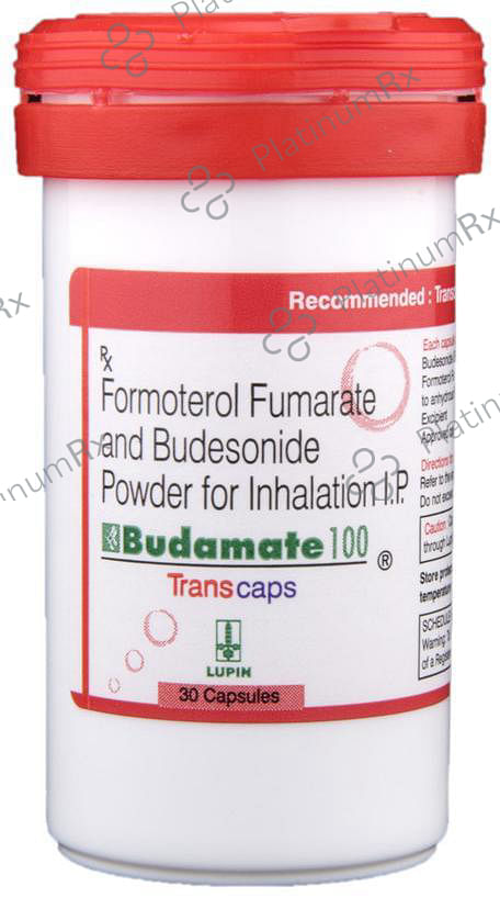 Budamate 100/6mcg Transcaps 30s