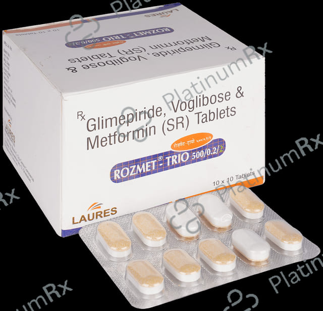 Rozmet Trio 2mg/500mg/0.2mg Tablet