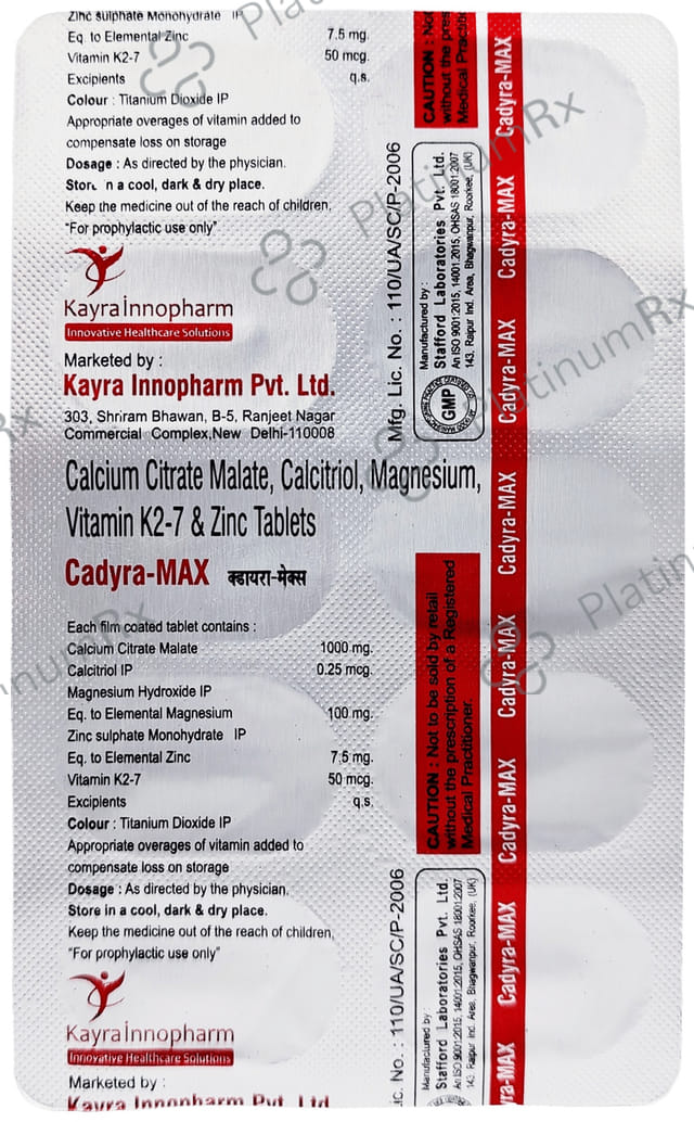 Cadyra Max Tablet 10s