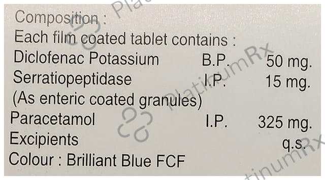 Demo SP 50mg/325mg/15mg Tablet