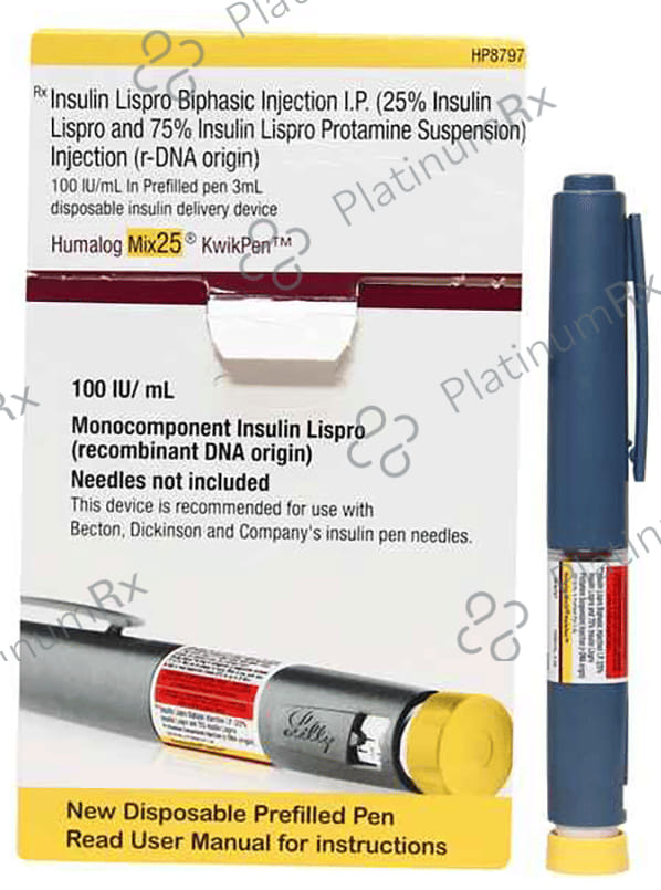 Humalog Mix 25/75 (100IU/ml) (1*3 Disposable Kwikpen) 3ml