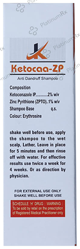 Ketocaa ZP Anti Dandruff Shampoo 100ml