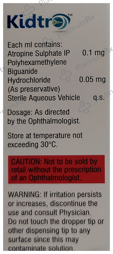 Kidtro 0.01% Eye Solution 5ml