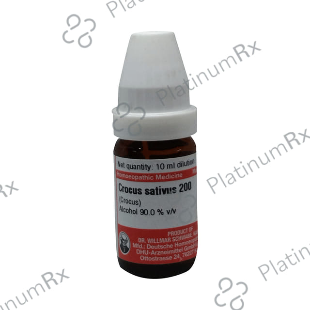 Dr Willmar Schwabe Germany Crocus Sativus Dilution 200