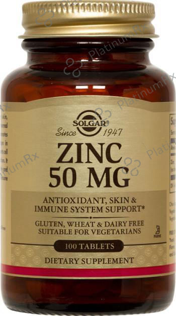 Solgar Zinc 50mg Tablet