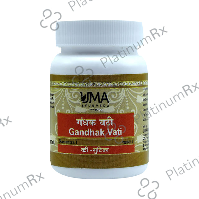 Uma Ayurveda Gandhak Vati Tablet 80 tablets