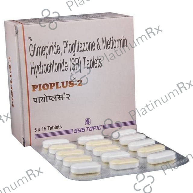 Pioplus 2 2/500/15mg Tablet SR 15s
