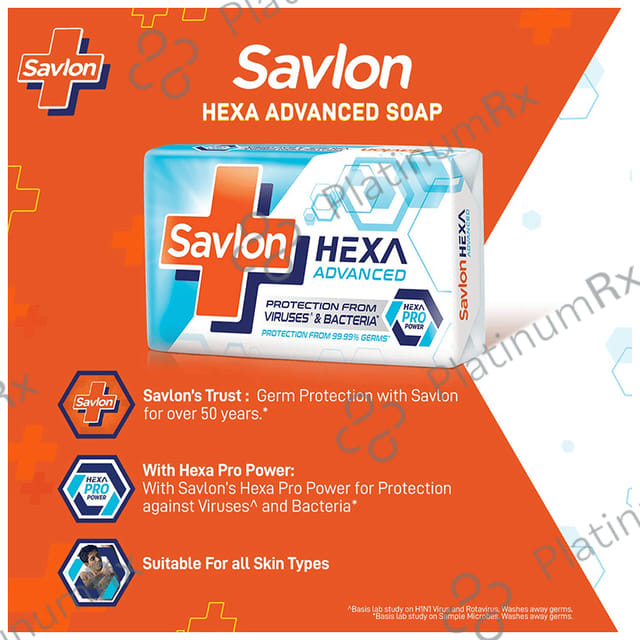 Savlon Hexa Advanced Bathing Bar (125gm Each)