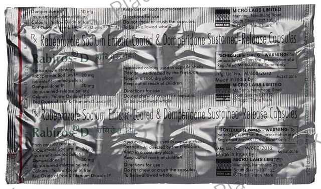 Rabiros D 30/30mg Capsule SR 10s