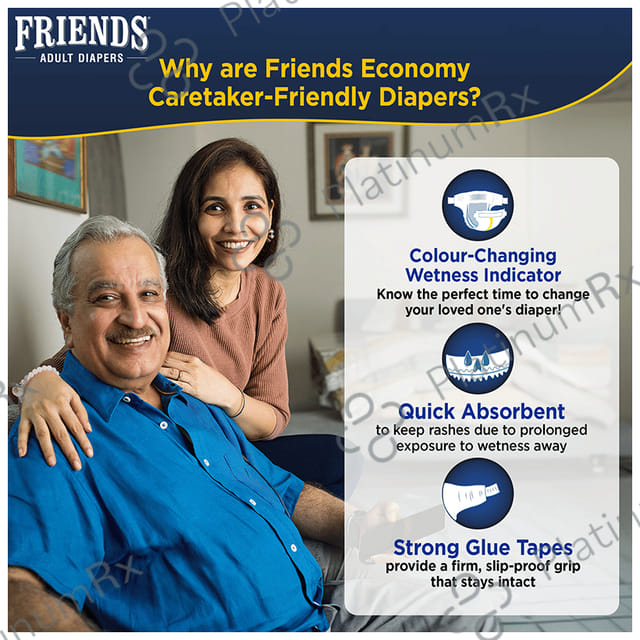 Friends Economy Adult Unisex Diaper Large 10s
