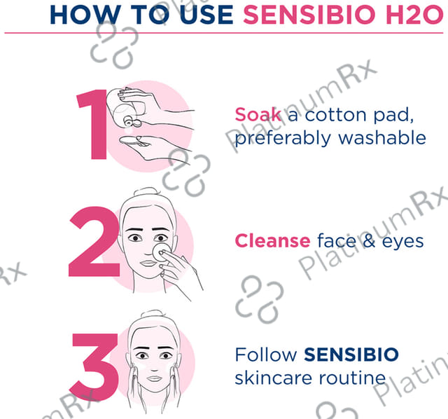 Bioderma Sensibio H2O Make-up Removing Micellar Water & Cleanser - For Sensitive Skin 500 ml