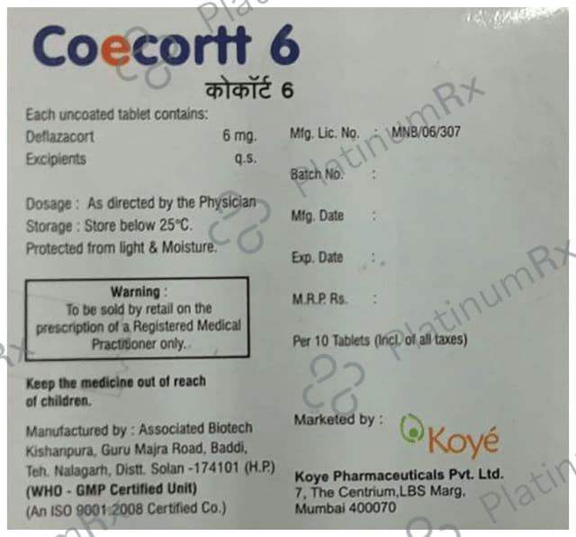 Coecortt 6 Tablet